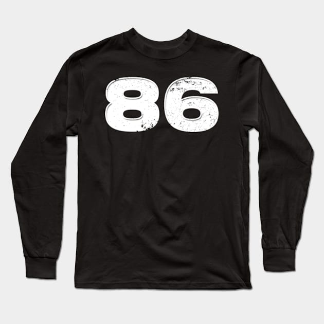 86 Vintage Cracked Long Sleeve T-Shirt by Amor13Fati